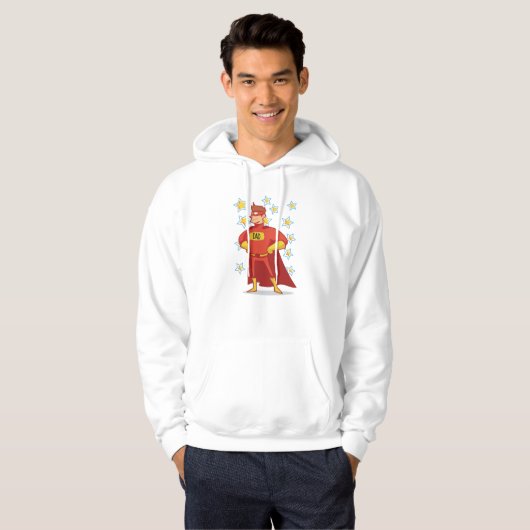Supersnelle papa op Vaderdag Hoodie (Voorkant volledig)