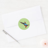 Supersonic Airforce Jet-Fighter Design for Pilots Ronde Sticker (Envelop)