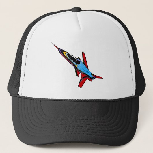 Supersonic Airforce Jet-Fighter Design for Pilots Trucker Pet (Voorkant)