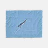 Supersonic Airforce Jet-Fighter Designer Gift Fleece Deken (Voorkant (Horizontaal))