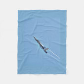 Supersonic Airforce Jet-Fighter Designer Gift Fleece Deken (Voorkant)