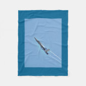 Supersonic Airforce Jet-Fighter Designer Gift Fleece Deken (Voorkant)