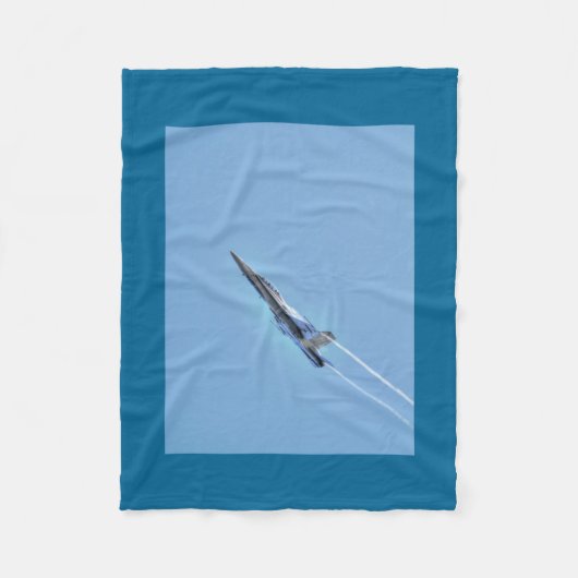 Supersonic Airforce Jet-Fighter Designer Gift Fleece Deken (Voorkant)