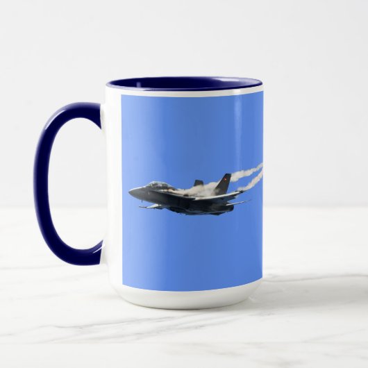 Supersonic Airforce Jet-Fighter Designer Gift Mok (Links)