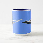 Supersonic Airforce Jet-Fighter Designer Gift Mok (Midden)