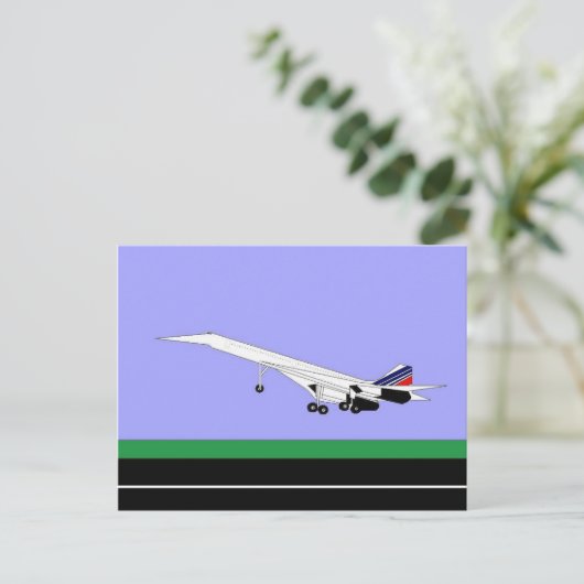 Supersonic Concorde Briefkaart (Staand voorkant)
