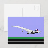 Supersonic Concorde Briefkaart (Voorkant / Achterkant)
