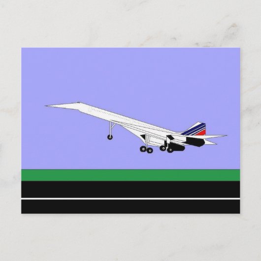 Supersonic Concorde Briefkaart (Voorkant)