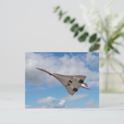 Supersonic Concorde G-BOAB Briefkaart (Staand voorkant)