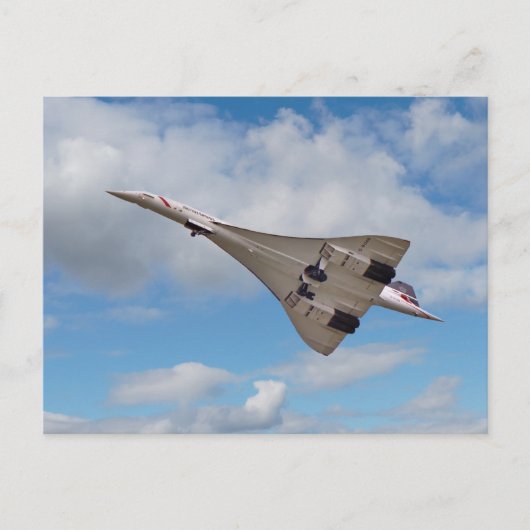 Supersonic Concorde G-BOAB Briefkaart (Voorkant)