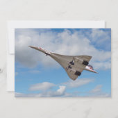 Supersonic Concorde G-BOAB Invitation card Kaart (Voorkant)