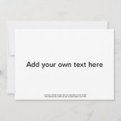 Supersonic Concorde G-BOAB Invitation card Kaart (Achterkant)