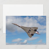 Supersonic Concorde G-BOAB Invitation card Kaart (Voorkant / Achterkant)