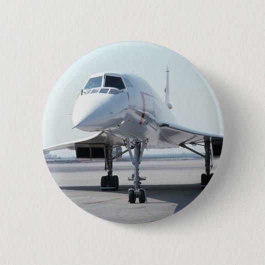 Supersonic Concorde Ronde Button 5,7 Cm (Voorkant)