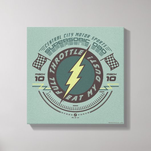Supersonic Dad - Central City Motor Sports Canvas Afdruk (Voorkant)
