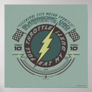Supersonic Dad - Central City Motor Sports Poster