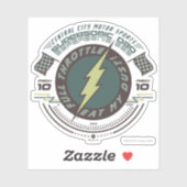 Supersonic Dad - Central City Motor Sports Sticker (Vel)