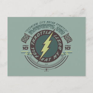 Supersonic Dad - Central City Motor Sports Uitnodiging Briefkaart