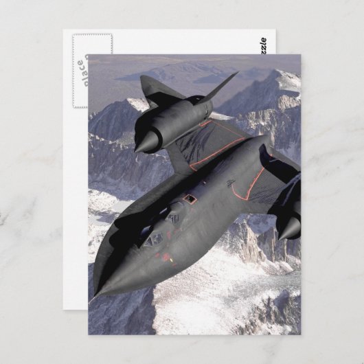 Supersonic Fighter Jet Briefkaart (Voorkant / Achterkant)