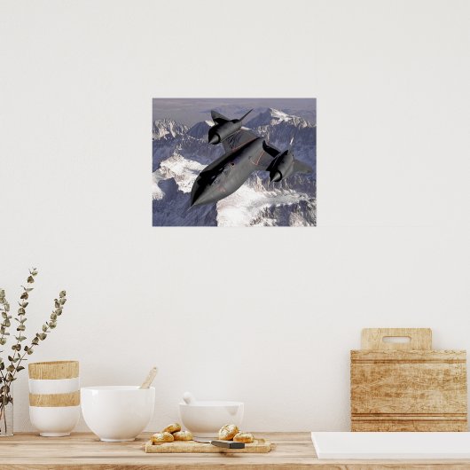 Supersonic Fighter Jet Poster (Keuken)