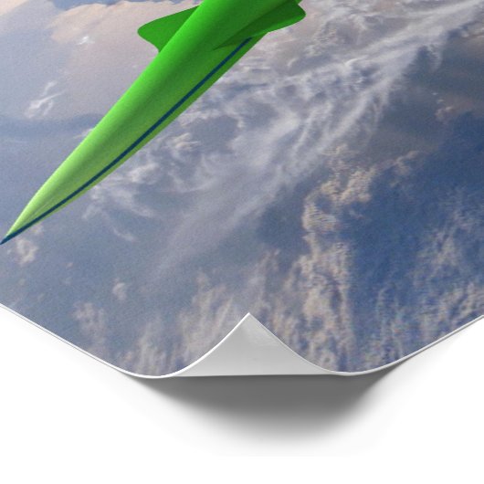 Supersonic Green Machine Poster (Hoek)