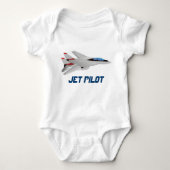 Supersonic Jet-Fighter Design for Kids Romper (Voorkant)