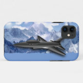 Supersonic Jet-Fighter & Mountains Design for Kids Case-Mate iPhone Case (Achterkant (horizontaal))