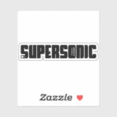 Supersonic Jet Vliegtuig Sticker (Vel)