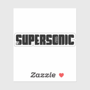 Supersonic Jet Vliegtuig Sticker