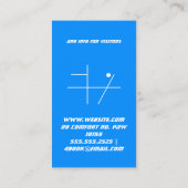 supersonisch visitekaartje (Achterkant)