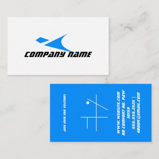 supersonisch visitekaartje (Voorkant / Achterkant)