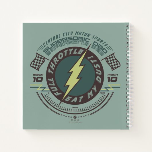 Supersonische Papa - Central City Motor Sports Notitieboek (Achterkant)
