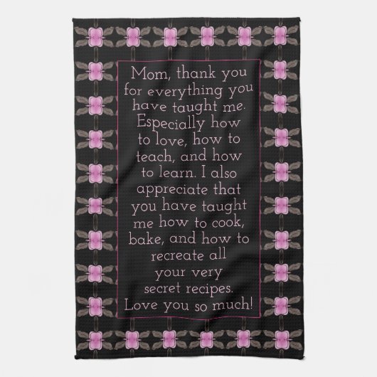 Superspeet cadeau voor mama theedoek (Verticaal)