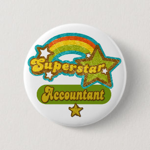 Superstar-accountant Ronde Button 5,7 Cm