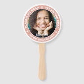 Superstar Afstudeerder Afstuderen Moderne Aangepas Handwaaier (Voorkant)