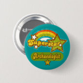 Superstar Archeoloog Ronde Button 5,7 Cm (Voorkant /achterkant)