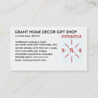 SUPERSTAR-BEVORDERINGEN. VISITEKAARTJE