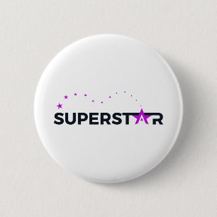 Superstar Bouncing Pink Ronde Button 5,7 Cm