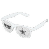 Superstar Bride Shades Fun Wedding Sunbril Retro Zonnebril (Gekanteld)