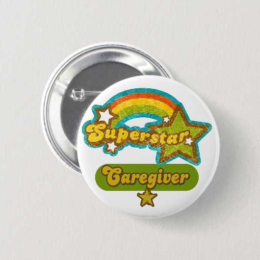Superstar Caregiver Ronde Button 5,7 Cm (Voorkant /achterkant)