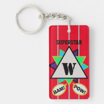 Superstar Cartoon Monogram Rood Zwart