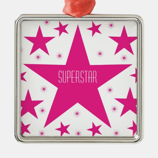 Superstar Collectie Premium Square Ornament (Voorkant)