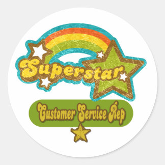Superstar Customer Service Rep Ronde Sticker