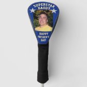 "Superstar Dad" Vaderdag Foto Putter Golfheadcover (Voorkant)