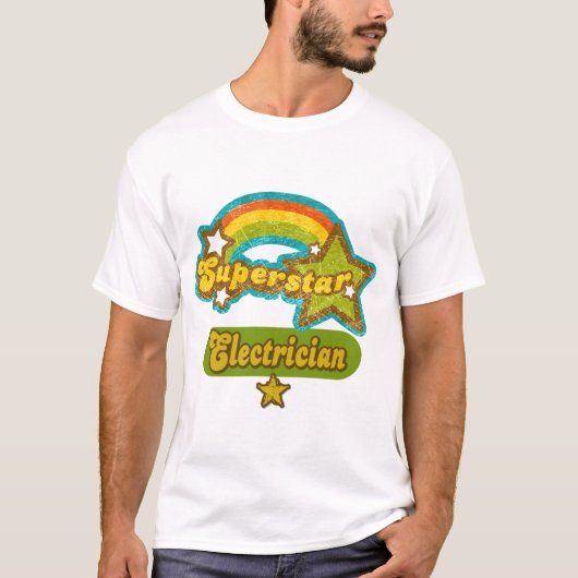 Superstar-elektricien T-shirt (Voorkant)