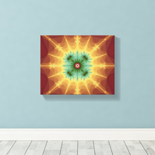 Superstar - Fractal Art Canvas Afdruk (Insitu (Houten vloer))