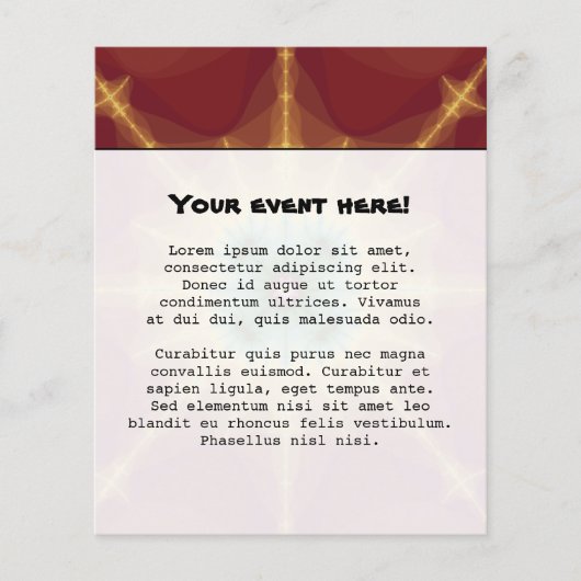 Superstar - Fractal Art Flyer (Voorkant)