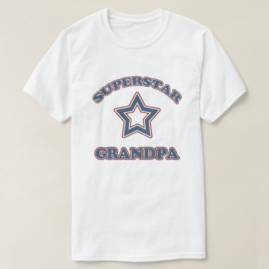 Superstar Grandpa T-shirt (Design voorkant)