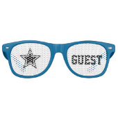 Superstar Guest Shades Fun Wedding Sunbril Retro Zonnebril (Voorkant)