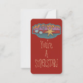 Superstar Kind Doodle School Valentijns Notitiekaartje (Voorkant)